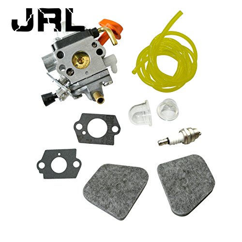 JRL Carburador y junta de carburador línea de combustible de 4.5 pies bujía para Stihl FS-110(R)