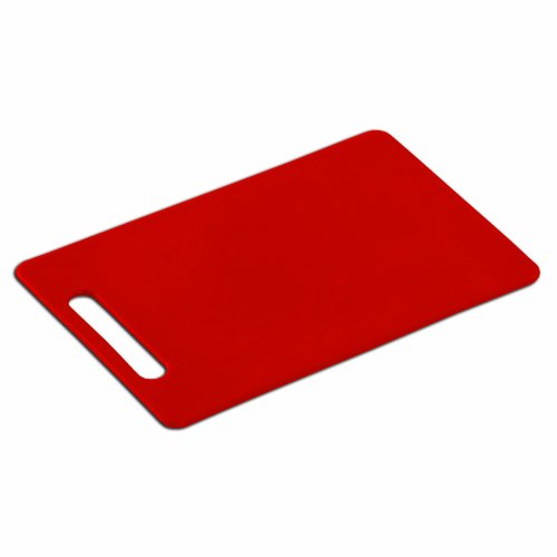 Kesper 30483 - Tabla de Cortar (plástico, 34 x 24 x 0,6 cm), Color Rojo