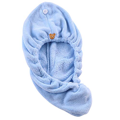 Liamostee Dry Hair Towel Cap Super Absorbent Microfiber Soft Quick Dry Turban Bath Shower Head Towel