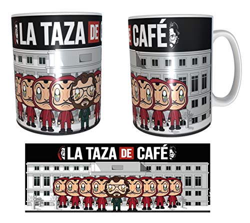 Los Eventos de la Tata. Tazas de la Casa de Papel. LA Taza de Café