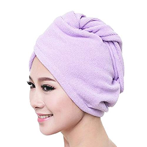 Magic Microfiber Dry Hair Towel Wrap Quick Dry Turban Head Hat Hair Cap Shower Cap - 5