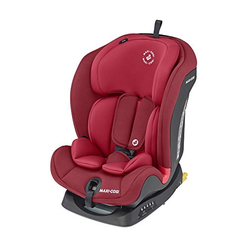 Maxi-Cosi Titan Silla Coche bebé grupo 1/2/3 isofix, 9 - 36 kg, silla auto bebé reclinable, crece con el niño desde 9 meses hasta 12 años, color rojo