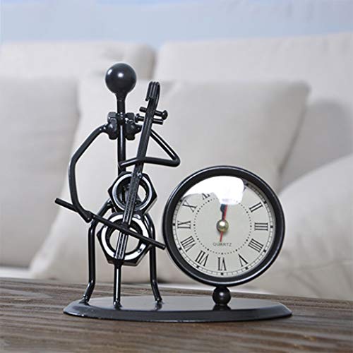 Metal Man Artesanías Adornos De Escritorio del Reloj De Hierro La Música Que Viven Estilos De Decoración Dormitorio De Noche Opcionales (Color : M-3) Metal Man Artesanías Adornos De Escritorio del Reloj De Hierro La Música Que Viven Estilos De Decoración Dormitorio De Noche Opcionales (Color : M-3)