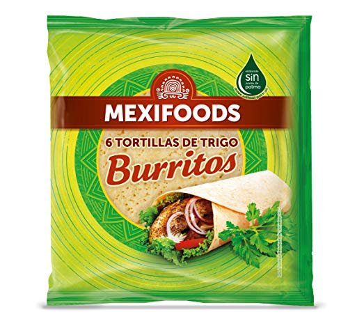 Mexifoods - Tortillas de trigo envasado, 370 gr, 1 paquete con 6 unidades
