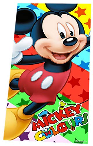 Mickey Mouse Disney Toalla de Playa, Toalla de baño, 70 x 140 cm