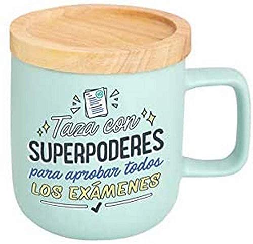 Mr. Wonderful Taza-SUPERPODERES para APROBAR Todos LOS EXÁMENES, Multicolor, 8,3 x 8,3