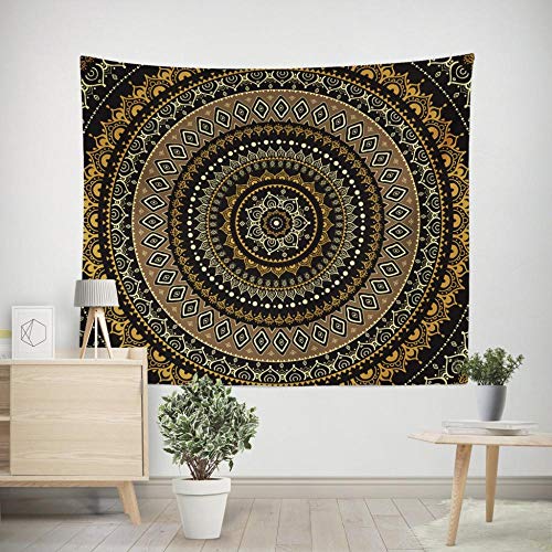 N / A Tapices de Pared130cmx150cm Mandala, India y Bohemia Colgante de Pared Decorativo Tapiz para Colgar en la Pared del salón o Dormitorio, poliéster tapices artesanales N / A Tapices de Pared130cmx150cm Mandala, India y Bohemia Colgante de Pared Decorativo Tapiz para Colgar en la Pared del salón o Dormitorio, poliéster tapices artesanales
