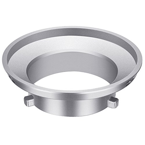 Neewer luz de flash, velocidad anillo adaptador para Softbox Bowens flash Monolight y suave caja – Aleación de aluminio, 3,8 pulgadas/9,6 cm de diámetro interior y 5,9 pulgadas/15 cm diámetro exterior