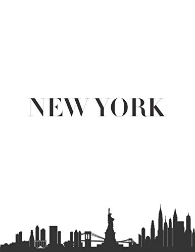 New York: New York City USA City Skyline Bookshelf Art Decoration Fashionable Books Coffee Table Interior Design Stack Home Styling Simple Modern ... Statement Piece Accessory Vacation Souvenir