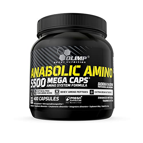 Olimp Sport Nutrition Cápsulas de Aminoácidos Anabolic Amino 5500 Mega - 400 unidades