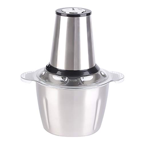Picadora eléctrica de alimentos, trituradora de cuchillas afiladas para alimentos, procesadora de alimentos 3L, trituradora de 4 cuchillas para carnes, frutas y ajos con un recipiente de acero Picadora eléctrica de alimentos, trituradora de cuchillas afiladas para alimentos, procesadora de alimentos 3L, trituradora de 4 cuchillas para carnes, frutas y ajos con un recipiente de acero