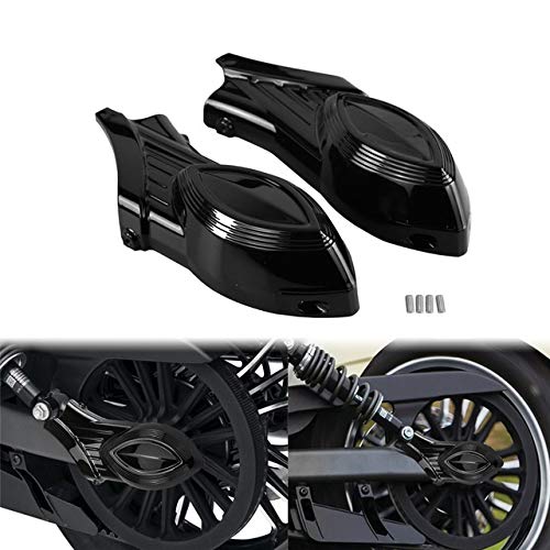 QFDM Durable Nut Motocicleta 1 par Trasero basculante se arrastra Caps Eje Tuerca Cubierta Negro/Cromo plástico ABS for 2015-2016 Modelos Wide Range of Applications (Color : Black)