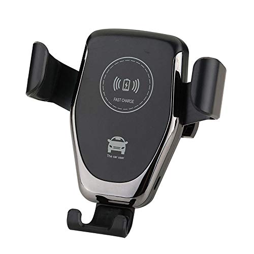 Qi - Soporte de teléfono inalámbrico para coche (10 W/7,5 W), cargador inalámbrico de coche para inducción de coche, soporte de carga rápida para iPhone X/8/8+, Galaxy S8/S8+/S7