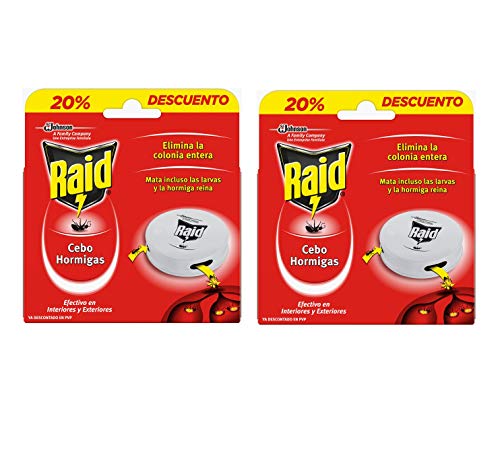 Raid - Pack de 2 Trampas Cebo contra Hormigas (para Colonia y Larvas)