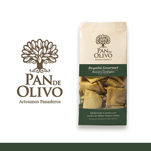 Regañá gourmet, PAN DE OLIVO, producto artesanal, elaborado a mano con aceite de oliva virgen extra. (PACK 4 Unidades). Varios sabores. Envío GRATIS 24 h. (Romero ecológico)