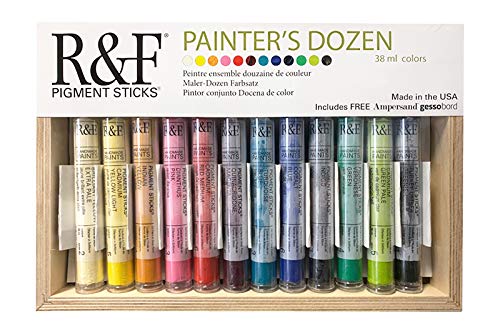 R&F Handmade Paints Dozen Pigment Stick Set by R&F Handmade Paints