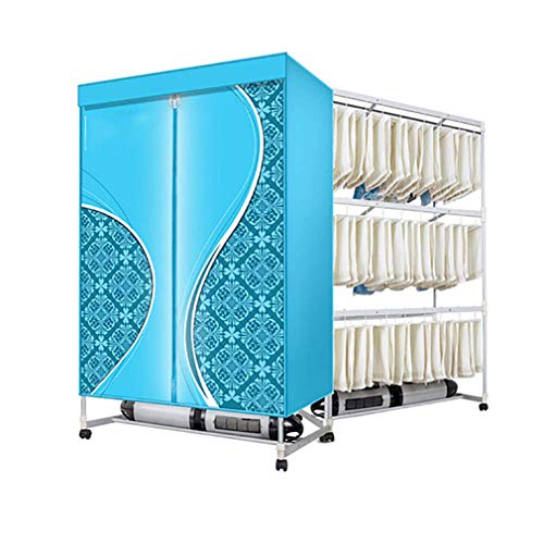 Secadora de toallas automática eléctrica de 3 niveles, armario de secado con aire caliente de 3000 W con temporización remota, estante de secado de ropa de ahorro de energía, para el hogar, el hotel