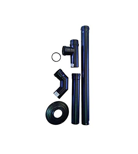 Smalbo 9763412 - Kit de tubos para pellets, diámetro 8 cm Smalbo 9763412 - Kit de tubos para pellets, diámetro 8 cm