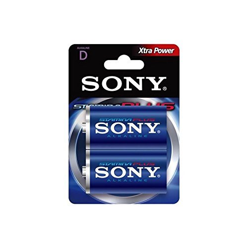 Sony AM1-B2D household battery Single-use battery D Alcalino - Pilas (Single-use battery, D, Alcalino, 2 pieza(s), Cilíndrico, digital cameras, camera flash, MP3 players)