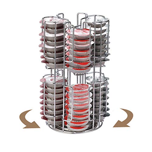 Soporte Capsulas Giratorio para 64 Piezas Tassimo Café Cápsulas, Pod Coffee Capsule Holder, Soporte Capsulas Accesorios Cafe, Cápsulas Dispensador Café Soporte para Cocina Cafetería Oficina Soporte Capsulas Giratorio para 64 Piezas Tassimo Café Cápsulas, Pod Coffee Capsule Holder, Soporte Capsulas Accesorios Cafe, Cápsulas Dispensador Café Soporte para Cocina Cafetería Oficina