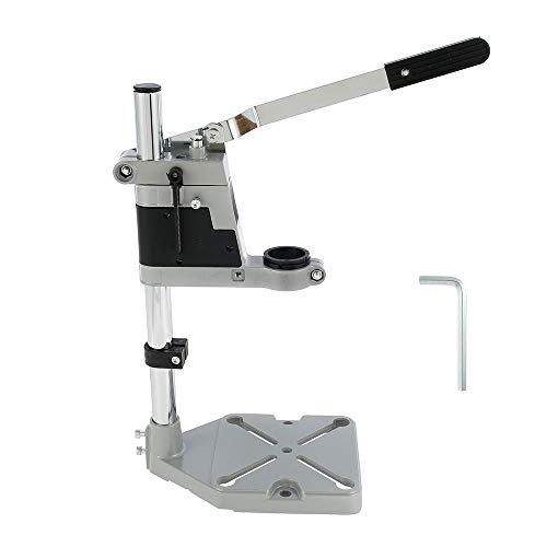 Soporte de taladro para taladro, soporte de taladro de columna de aluminio Workstation para multifunción giratorio con guía de taladro Soporte de taladro para taladro, soporte de taladro de columna de aluminio Workstation para multifunción giratorio con guía de taladro