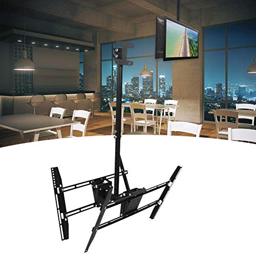 Soporte de Techo para TV de Doble Pantalla, Retráctil Ajustable En Altura, Giratorio e Inclinable, Soportes para Monitores, Soporte para TV para Estaciones de McDonald's Lugares Públicos Soporte de Techo para TV de Doble Pantalla, Retráctil Ajustable En Altura, Giratorio e Inclinable, Soportes para Monitores, Soporte para TV para Estaciones de McDonald's Lugares Públicos