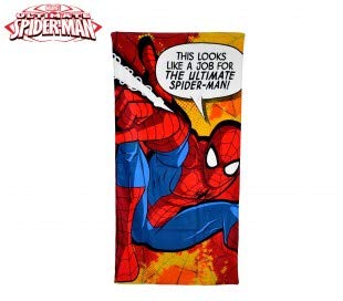 Spiderman 2454140031 - mv92259 Toalla Infantil Motivo de (70 x 140 cm / 100% Algodon)