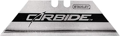 Stanley FatMax 2-11-800 Pack hojas de cuchillo de alto rendimiento Carbide, Plateado, Estandar, Set de 10 Piezas