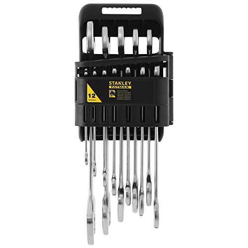 Stanley - FatMax FMMT82902-0 Juego de 12 llaves fijas Fatmax, gris Stanley - FatMax FMMT82902-0 Juego de 12 llaves fijas Fatmax, gris