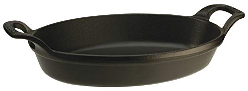 Staub 40508-283-0 - Bandeja para horno (hierro fundido, 37 cm), color negro