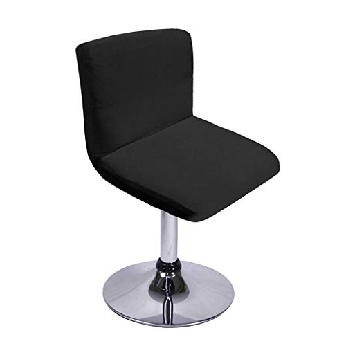 SUMTREE Funda para silla de bar con respaldo, extraíble y lavable, decoración de banquete para la cocina, mesa de desayuno, taburete, decoración de silla (negro) SUMTREE Funda para silla de bar con respaldo, extraíble y lavable, decoración de banquete para la cocina, mesa de desayuno, taburete, decoración de silla (negro)