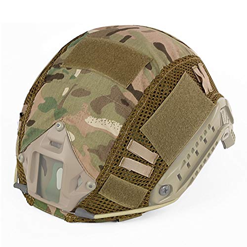 SUNRIS Cubierta de camuflaje para casco táctico de combate militar tipo MH/PJ/BJ rápido casco Airsoft Paintball caza equipo de tiro