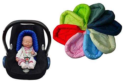 Sweet Baby ** SOFTY GRIS OSCURO ** Reductor para silla de bebé Maxi Cosi/Römer etc. / Protector de cuerpo para coche (0-6 meses)