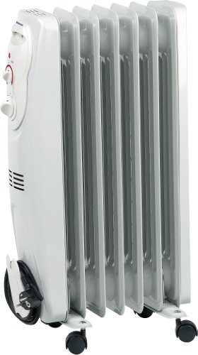 Taurus DAKAR1500 - Radiador de aceite, 1500 W, 7 elementos, termostato, color blanco