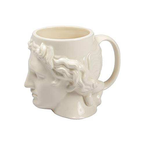 Taza de café de cerámica creativa, tazas de leche, taza de cabeza de Apolo David griega antigua de España, taza de escultura romana taza de agua de David (capacidad: 401-500 ml)