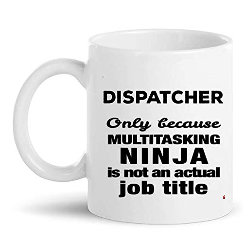 Taza de café Dispatcher Cup | 911 Dispatchers Coworkers Shirt Regalo de policía para mujeres y hombres