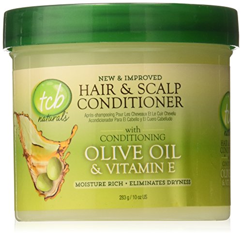 Tcb Naturals Hair & Scalp Cond Olive Oil & Vitamin-E 10oz Jar by Tcb