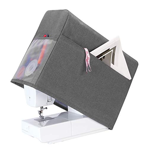 Teamoy Cubierta para Máquina de Coser, Funda para Máquina de Coser, Cubierta Protector para máquinas de Coser Encaja para la mayoría de Las máquinas de Coser estándar, Gris Teamoy Cubierta para Máquina de Coser, Funda para Máquina de Coser, Cubierta Protector para máquinas de Coser Encaja para la mayoría de Las máquinas de Coser estándar, Gris