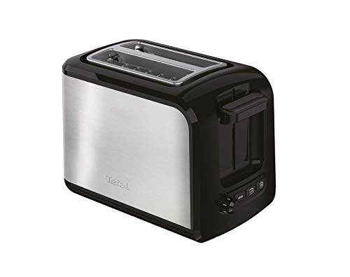 Tefal Express TT410D 2rebanada(s) 850W Negro, Acero inoxidable - Tostador (2 rebanada(s), Negro, Acero inoxidable, Acero inoxidable, Botones, Giratorio, 850 W, 160 mm)