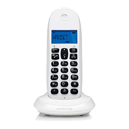 Telefono Inalambrico DECT MOTOROLA C1001 Blanco Telefono Inalambrico DECT MOTOROLA C1001 Blanco