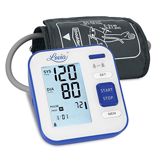 Tensiómetro de Brazo, Monitor de la presión Arterial, Tensiómetro de Brazo Digital LCD, Brazalete grande de 22-42 cm,Detección de Frecuencia Cardíaca Irregular 2 memorias de usuario (2 * 120) Tensiómetro de Brazo, Monitor de la presión Arterial, Tensiómetro de Brazo Digital LCD, Brazalete grande de 22-42 cm,Detección de Frecuencia Cardíaca Irregular 2 memorias de usuario (2 * 120)