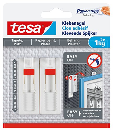 Tesa 77774-00000-00 clavo adhesivo, 1 kg, Set de 2 Piezas