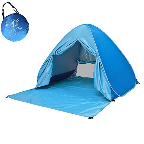 Tienda de campaña automática plegable para la playa con ventilación al aire libre anti UV con puerta con cremallera para niños y familias en la playa, jardín, camping, pesca, picnic, senderismo Tienda de campaña automática plegable para la playa con ventilación al aire libre anti UV con puerta con cremallera para niños y familias en la playa, jardín, camping, pesca, picnic, senderismo