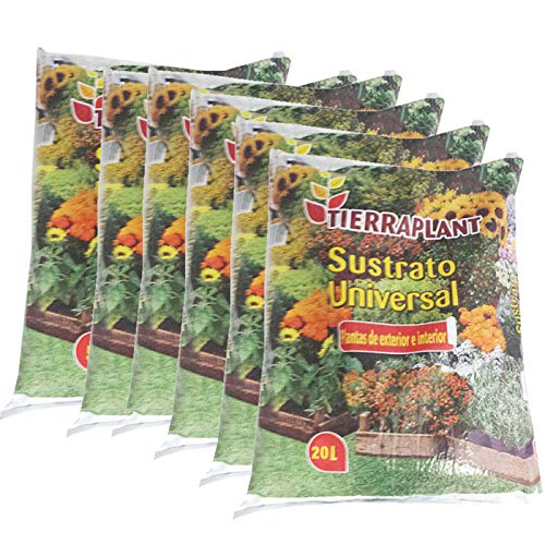 Tierraplant - Pack de 6 Sustrato Universal 20 L