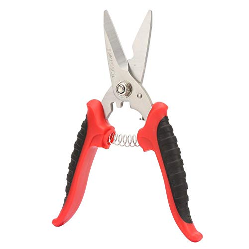 Tijeras de Jardín de Electricista de 200 Mm 3Cr13 Tijeras de Mango de Plástico Con Ranura de Cabeza Recta Multifuncional de Acero Para Cortar Láminas de Cobre de Metal Fino Tijeras de Jardín de Electricista de 200 Mm 3Cr13 Tijeras de Mango de Plástico Con Ranura de Cabeza Recta Multifuncional de Acero Para Cortar Láminas de Cobre de Metal Fino