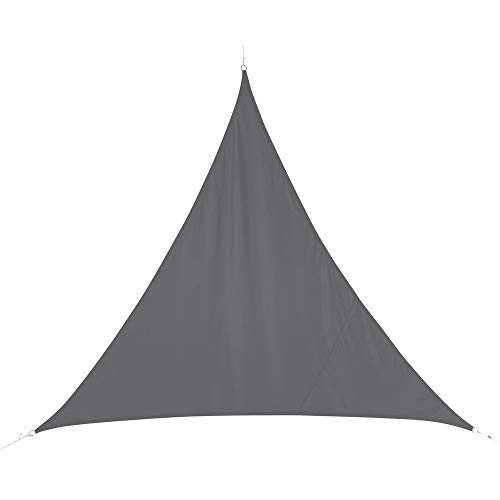 Toldo vela parasol triangular 5 x 5 x 5 m, en tela impermeable - Color GRIS