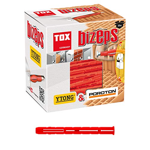 TOX Taco expansible paralelo Bizeps 10 x 90 mm, 25 piezas, 00910017
