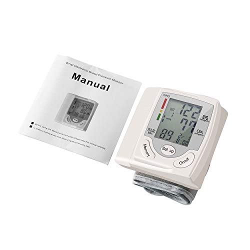 Tree-es-Life Auto LCD Digital Medidor de Brazo Superior Muñeca BP Home Heart Beat Monitor de Pulso con Cuff Instrumento de Cuidado de la Salud