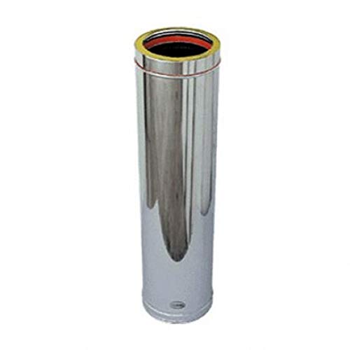 Tubo doble pared de acero inoxidable para chimeneas L 500 mm (DN 150-200)