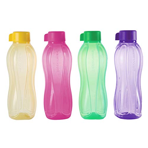 Tupperware Aquasafe - Botella de agua (1 L, 4 unidades)